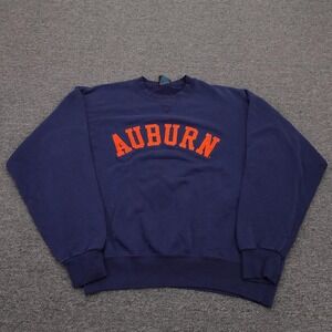 Vintage Auburn Tigers Sweatshirt Mens Large Blue NCAA Football Soffe Crewneck